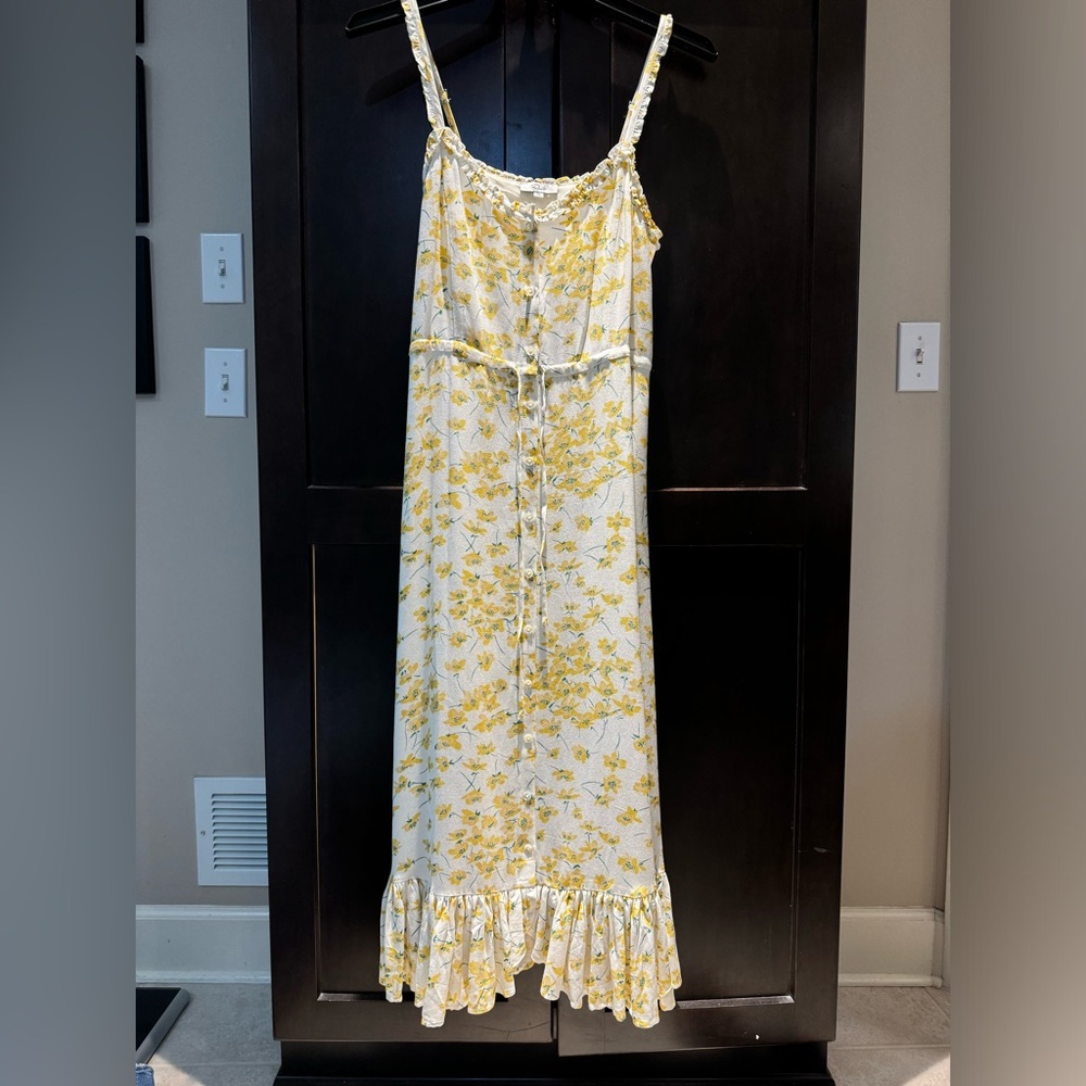 Rails Adalyn Floral Midi Dress in Buttercup